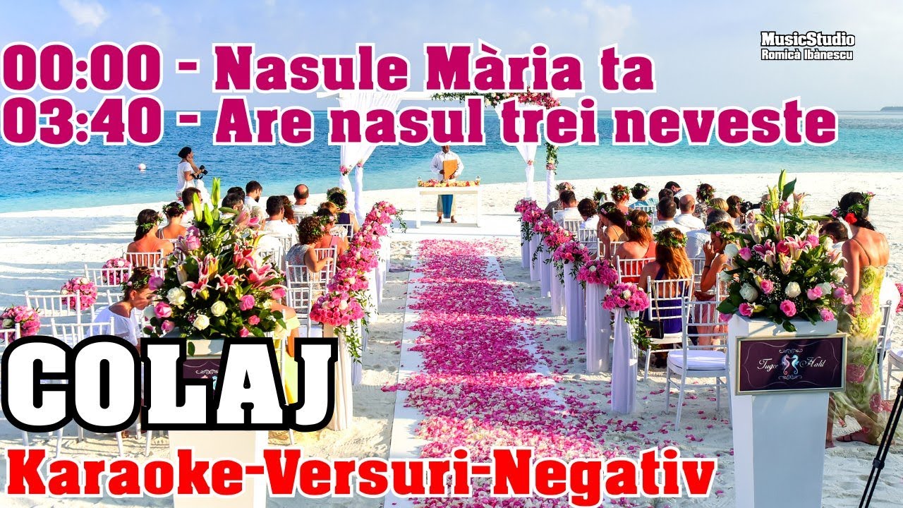 Nasule maria ta + Are nasul 3 neveste - Cel mai tare [COLAJ KARAOKE] pentru nunta, botez [NOU-2024]