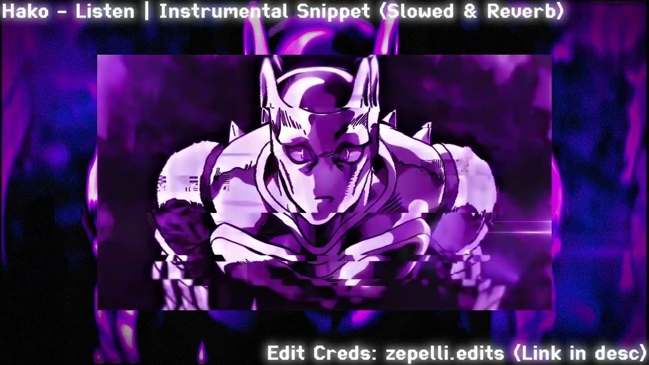 Hako - Listen! | Instrumental Snippet (Slowed & Reverb)