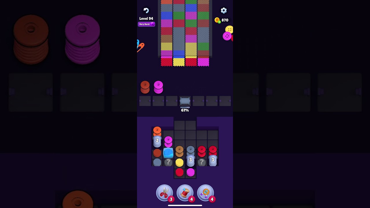Knit Out Level 94 Walkthrough Tutorial #knitout #knitoutgame #knitoutpuzzlegame