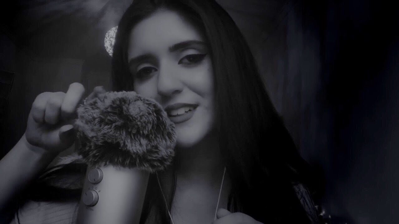 ASMR For Sleep - Dark & Relaxing Fluffy Mic Scratching, Soft Whispers