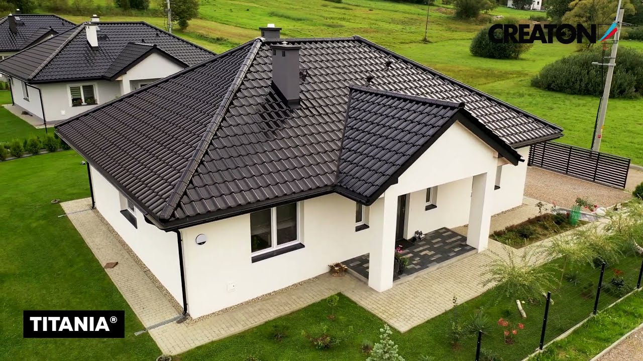 🏠 Realizacja - Dachówka ceramiczna swissporTON TITANIA czarna glazur