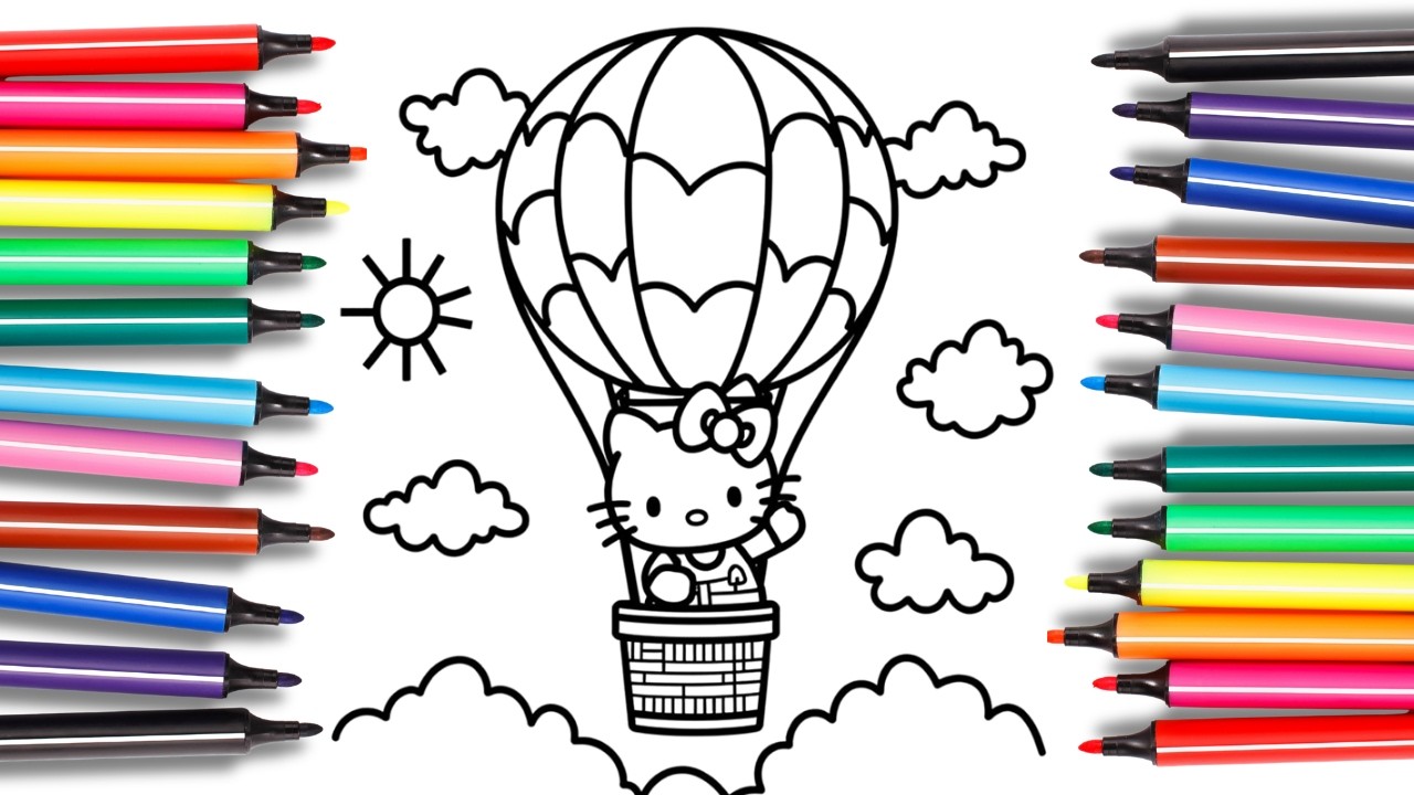 Hello Kitty Coloring Page - Fun Video for Kids and Toddlers