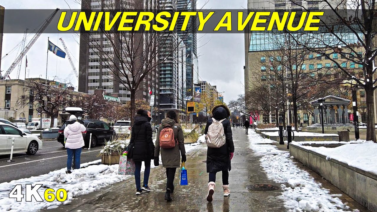 Downtown Toronto Financial District & University Ave Walk (Nov 2021)