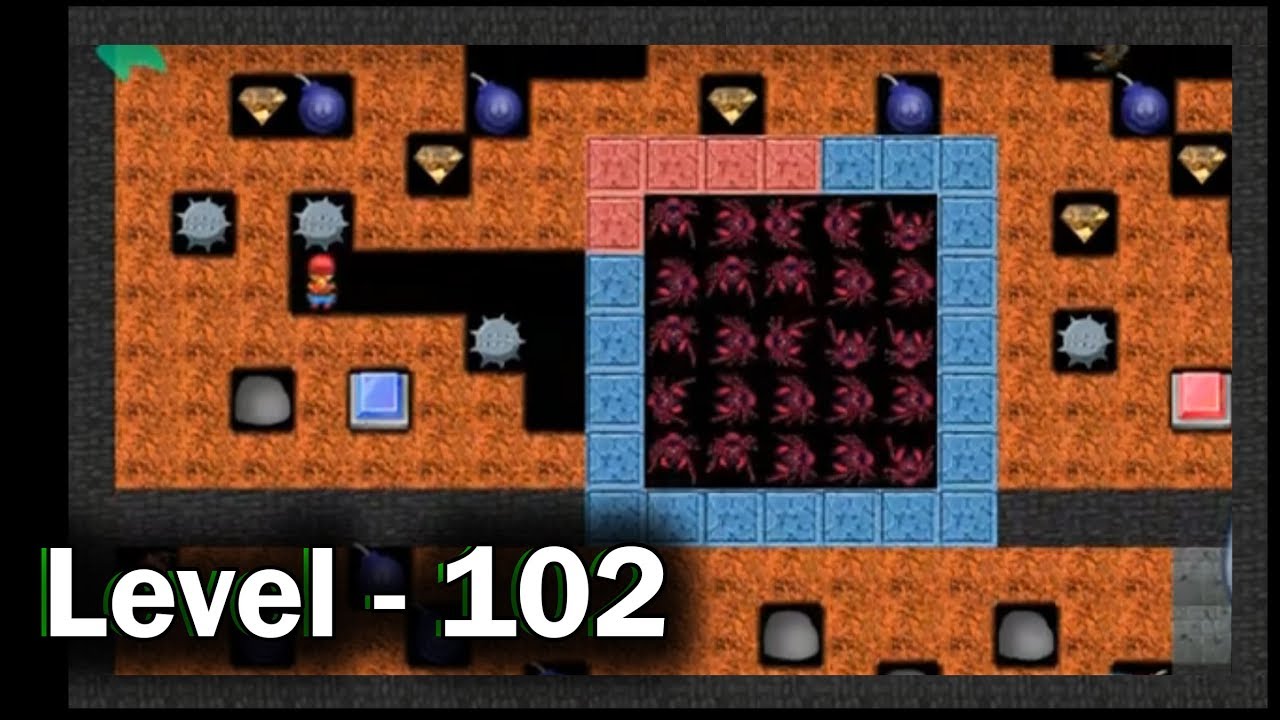 Diamond mine level 102 collected all 30 diamonds