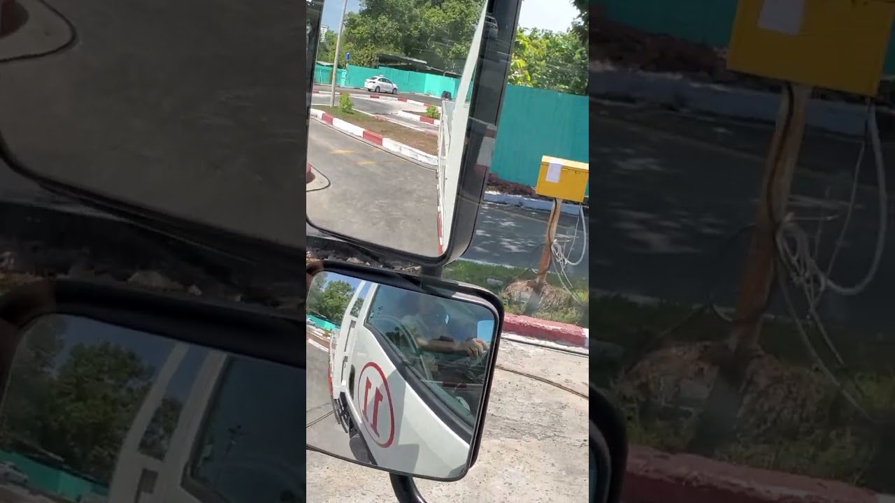 Bài thi sát hạch sa hình hạng C1 sân An Cư.