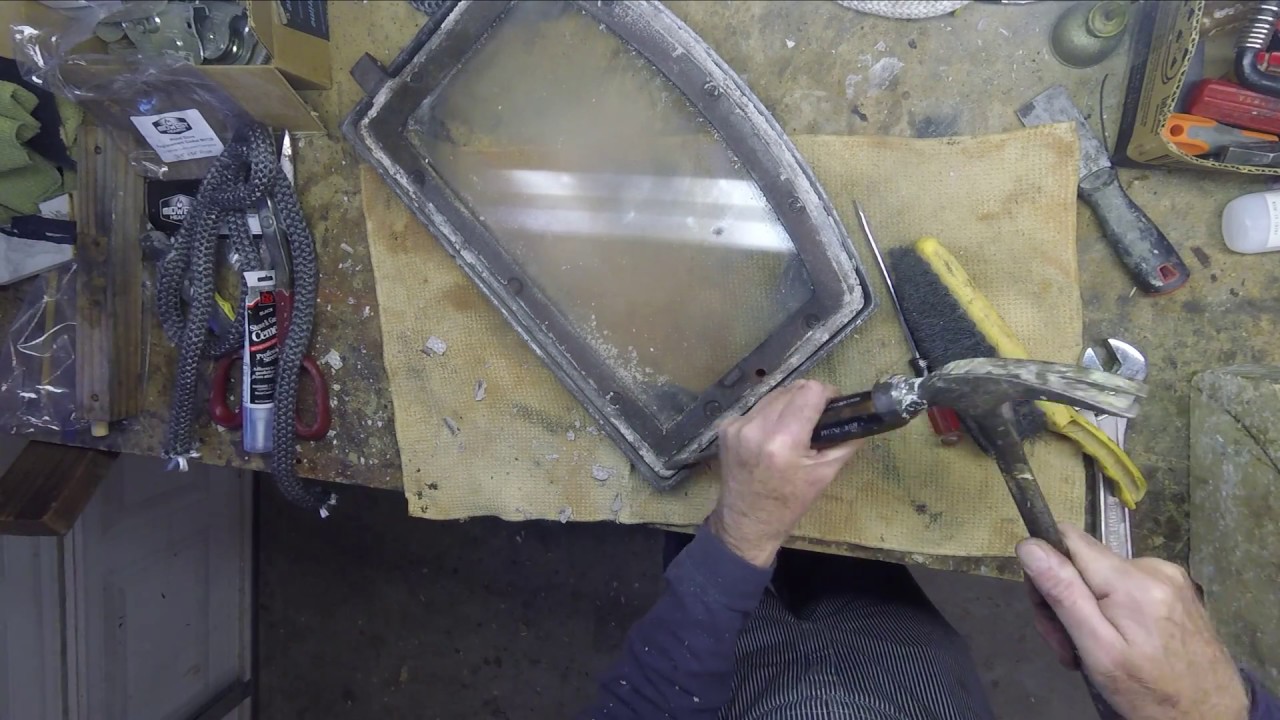 Replace wood stove door gasket - Lopi wood stove