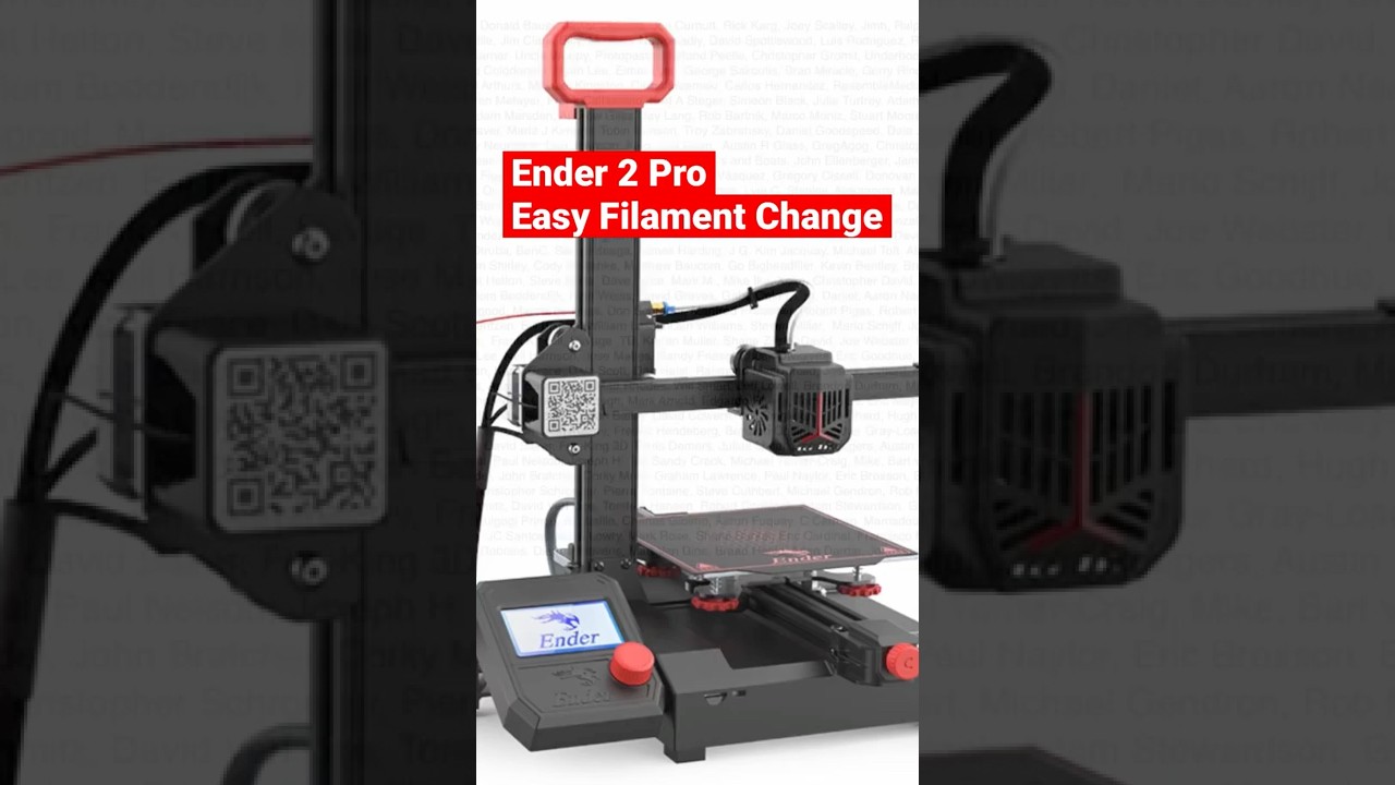 Простая замена нити — Ender 2 Pro #3DPrinting