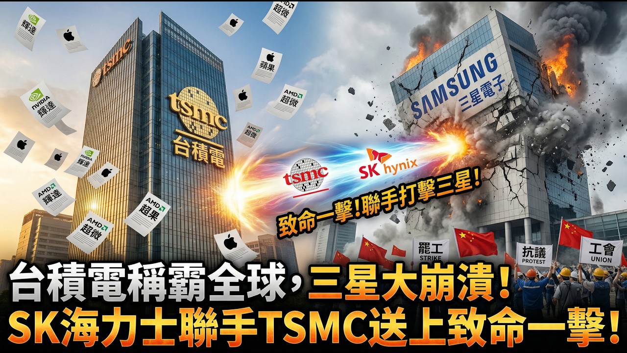 三星正式崩塌？台積電聯手海力士「致命一擊」，揭秘韓國國運玩完的真相！🔥