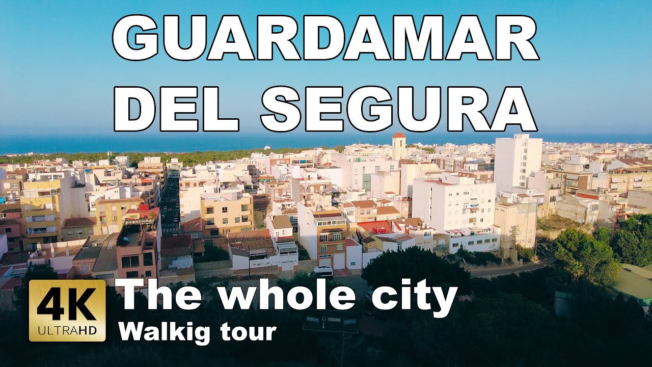 Guardamar Del Segura - Whole City (Center), Spain | Costa Blanca - Walking tour 2023 [4k 60 fps]