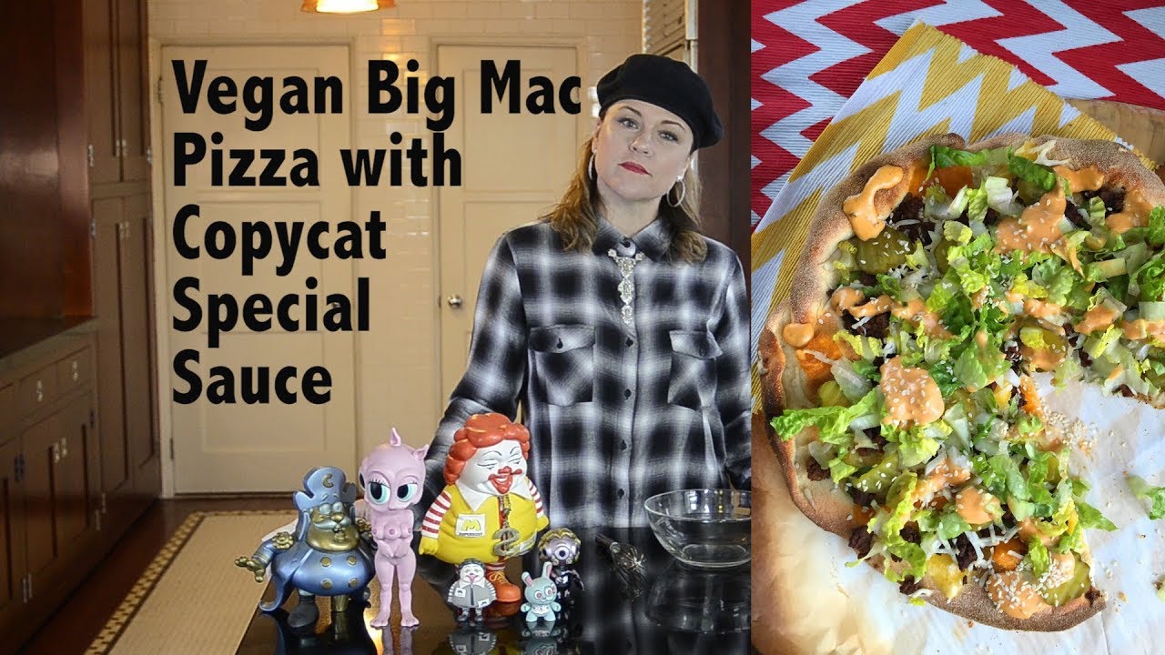 DDD Ep. #15 - Vegan Big Mac Pizza with Copycat Special Sauce