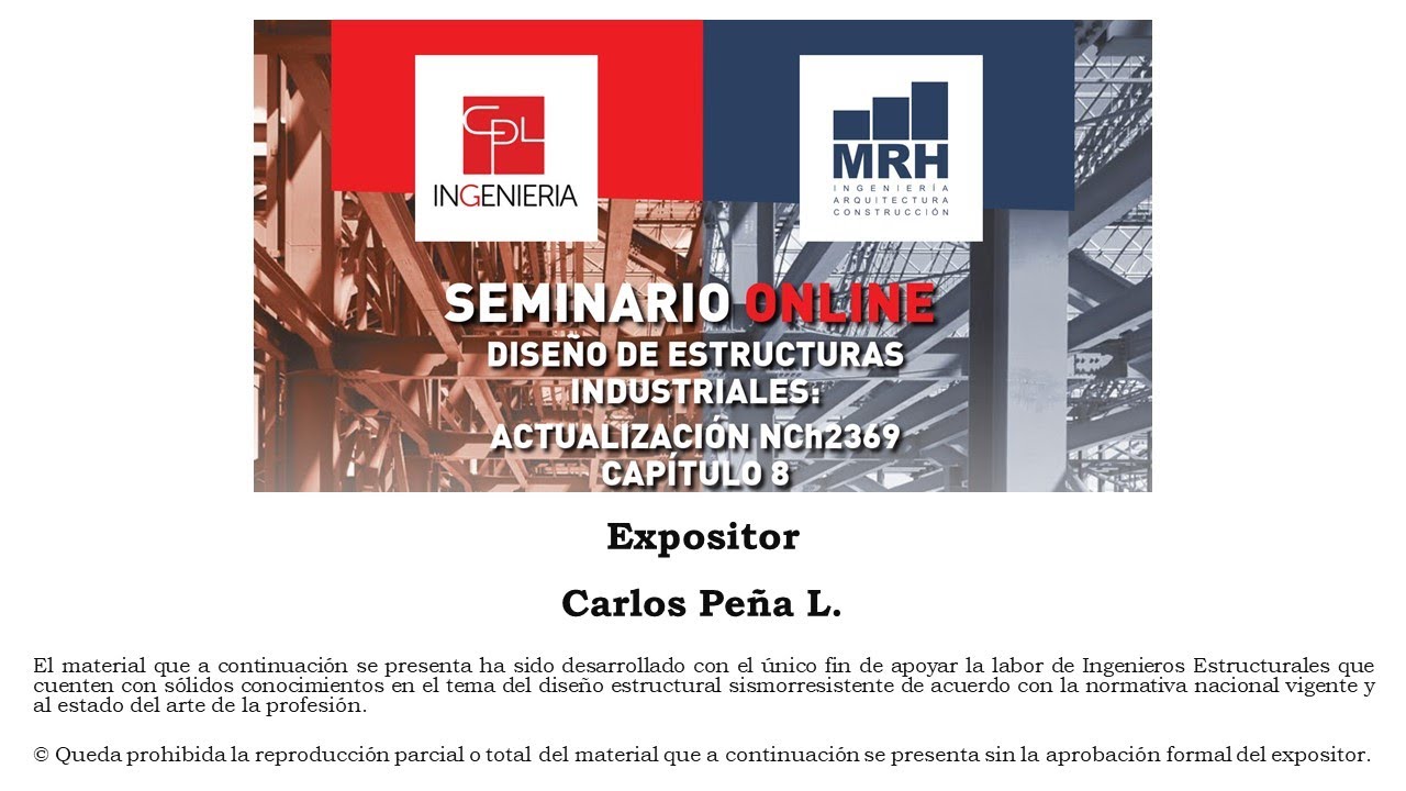 Seminario: Actualización NCh2369 Capítulo 8