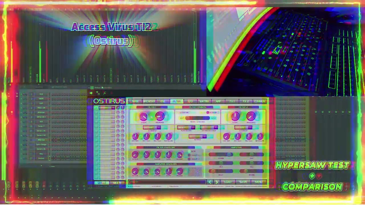 Novation Peak VS Access Virus TI 2 - HYPERSAW COMPARISON