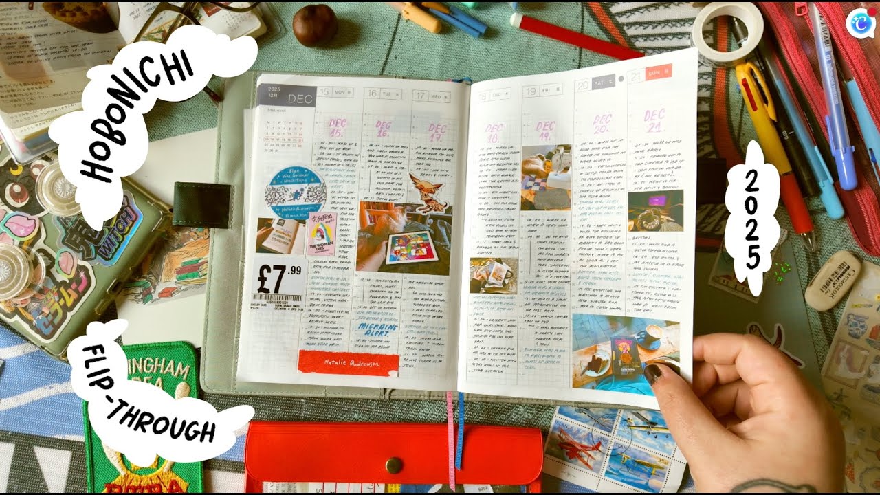 HOBONICHI: 2025 A5 Cousin Flip Through, Weekly Spreads, Chatty Journaling
