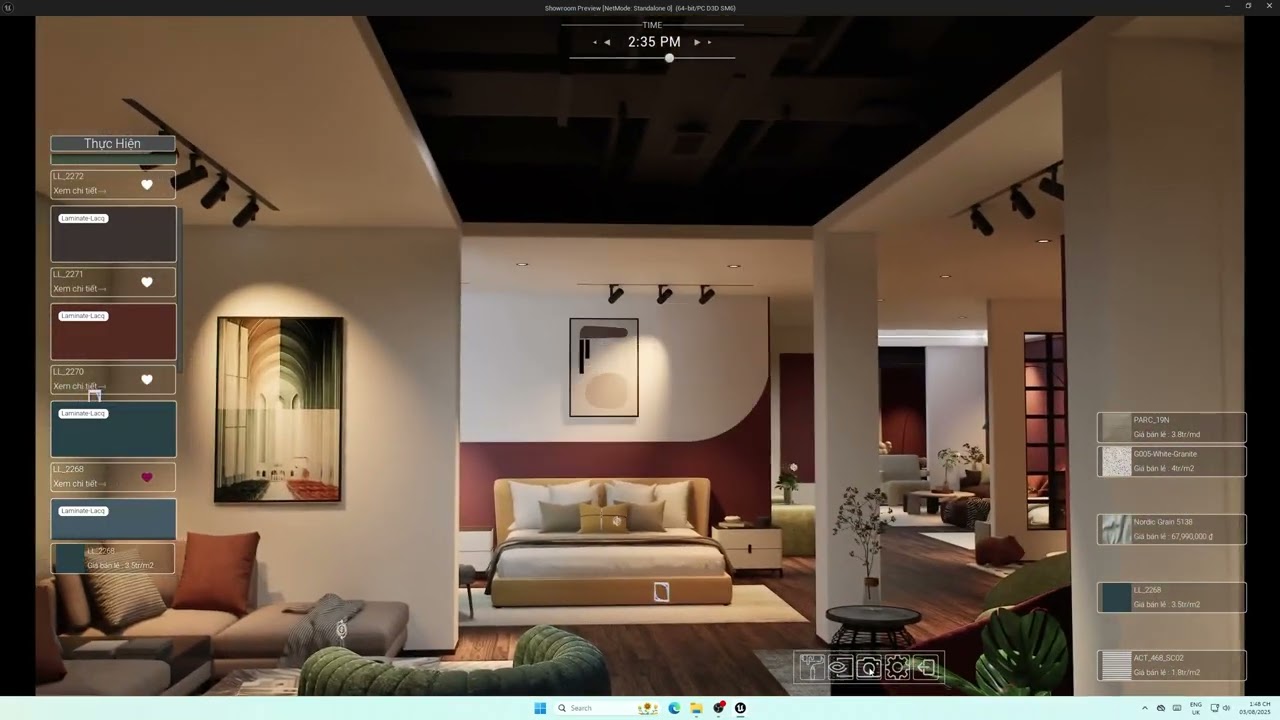 Virtual Showroom &ndash; Hyper-Realistic Interactive Material Experience