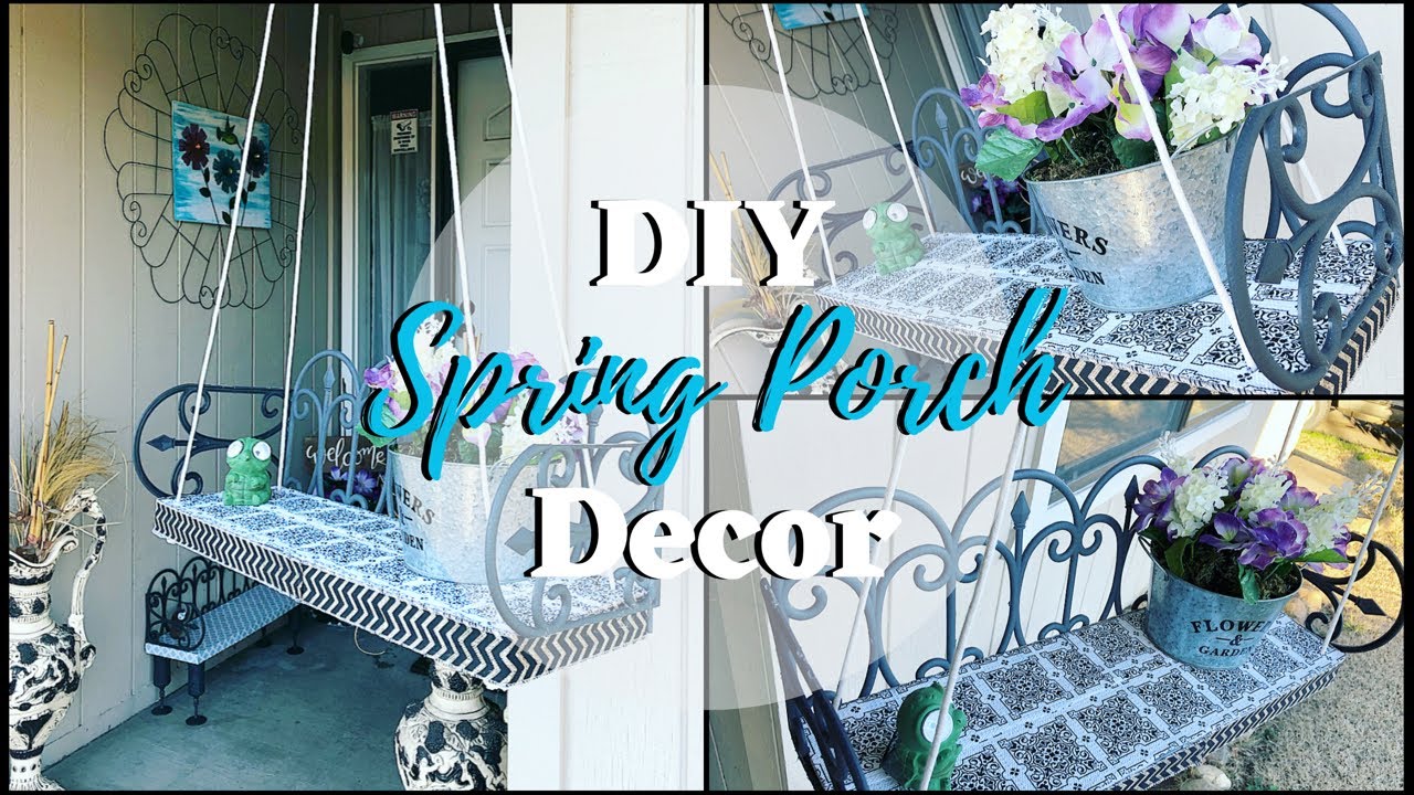DIY DOLLAR TREE SPRING PORCH DECOR 2019