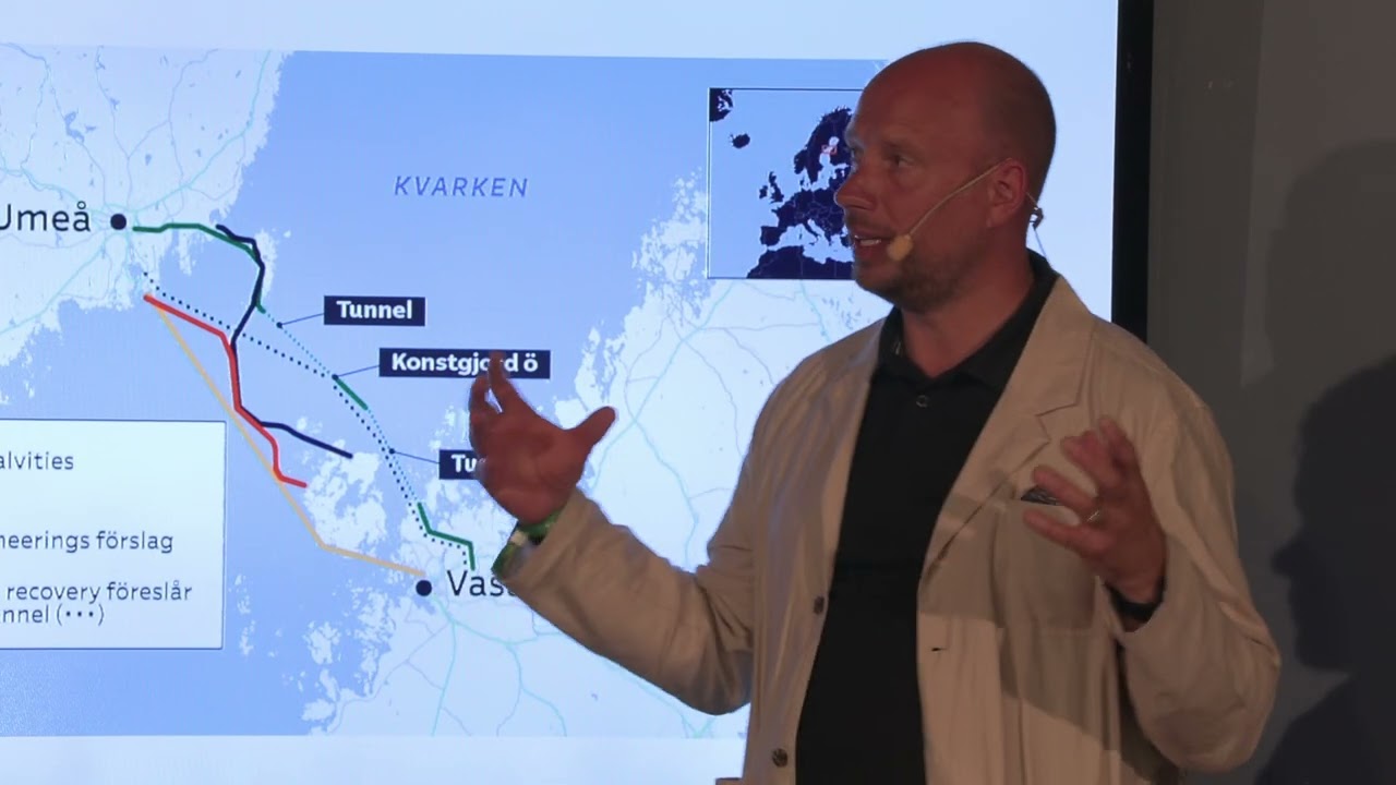 ALMEDALEN - Infrastruktur i öst-västlig riktning. Bro mellan Vasa och Umeå
