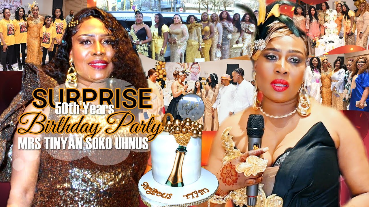 Surprise 50th Years Birthday Party of Mrs Tinyan Soko Uhnus (a.k.a Afro Gold ) Munich Germany 🇩🇪