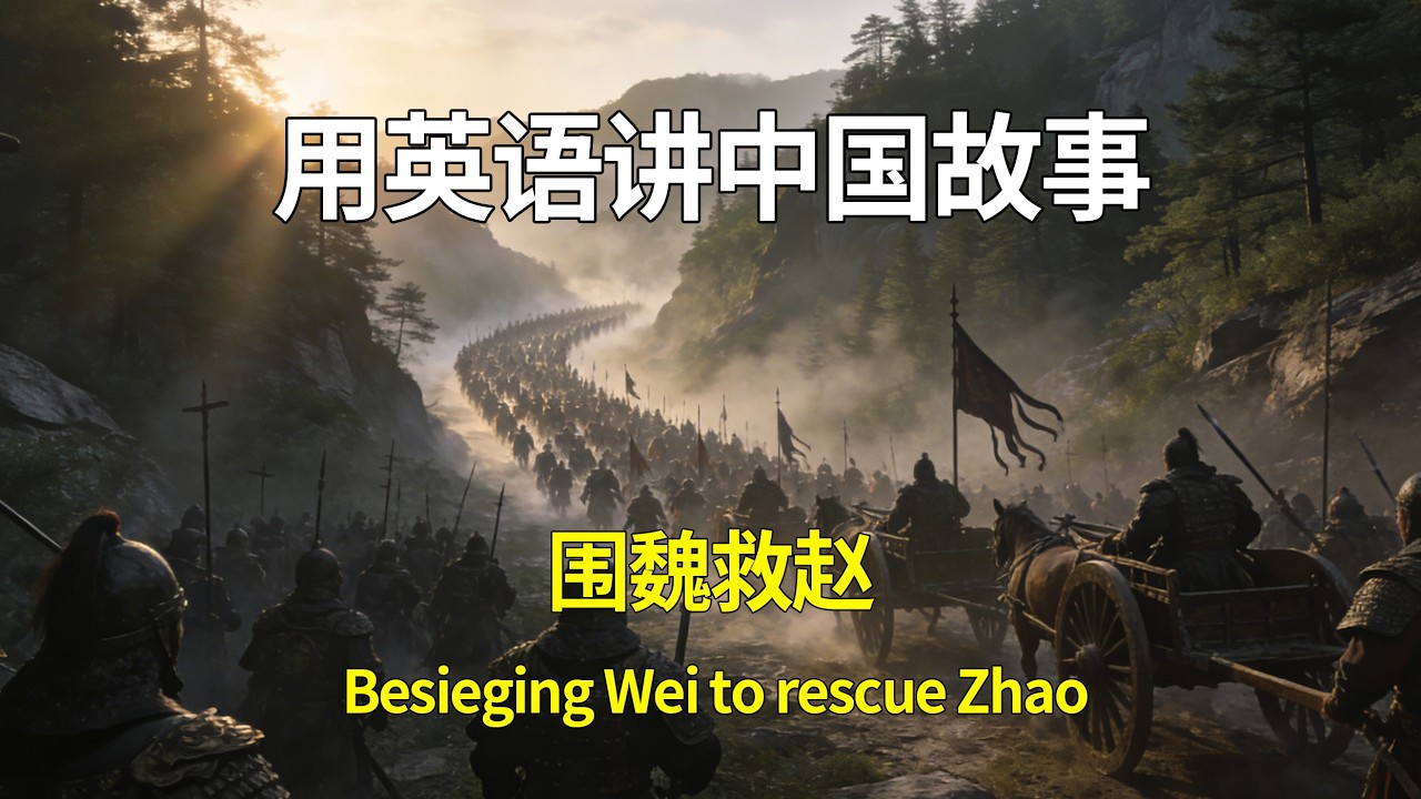 《围魏救赵》用英语讲中国故事 ｜母语法自然形成英语耳，听说读能力全提升 #英语听力 #英语演讲 #英语启蒙 #英语 #听故事学英语