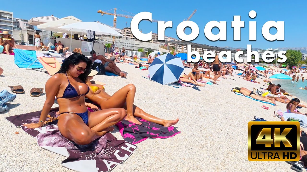 Beautiful sunny summer day ☀️🌊 | Žnjan Beach, Croatia 🇭🇷 [4K]