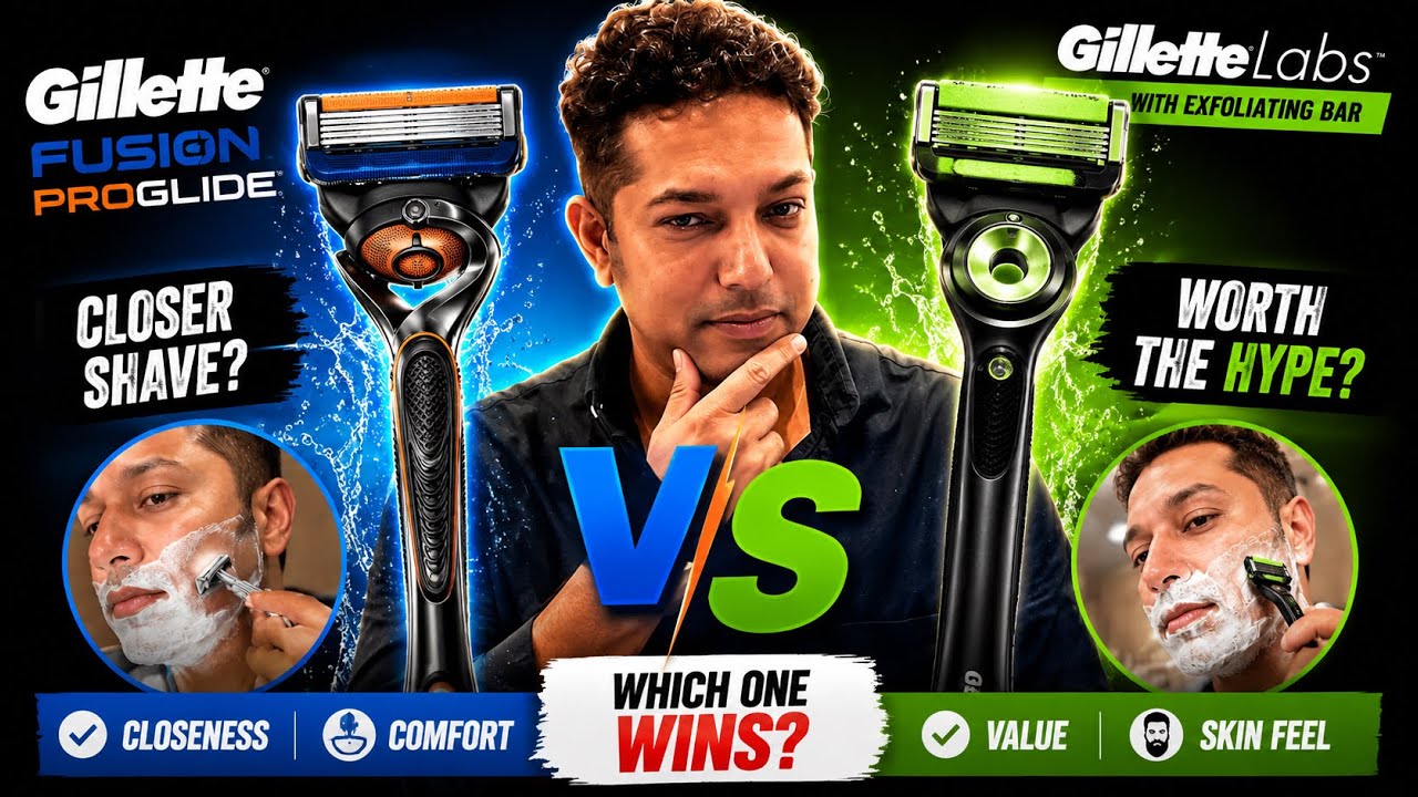Gillette Fusion Proglide против отшелушивающего бруска Gillette Labs