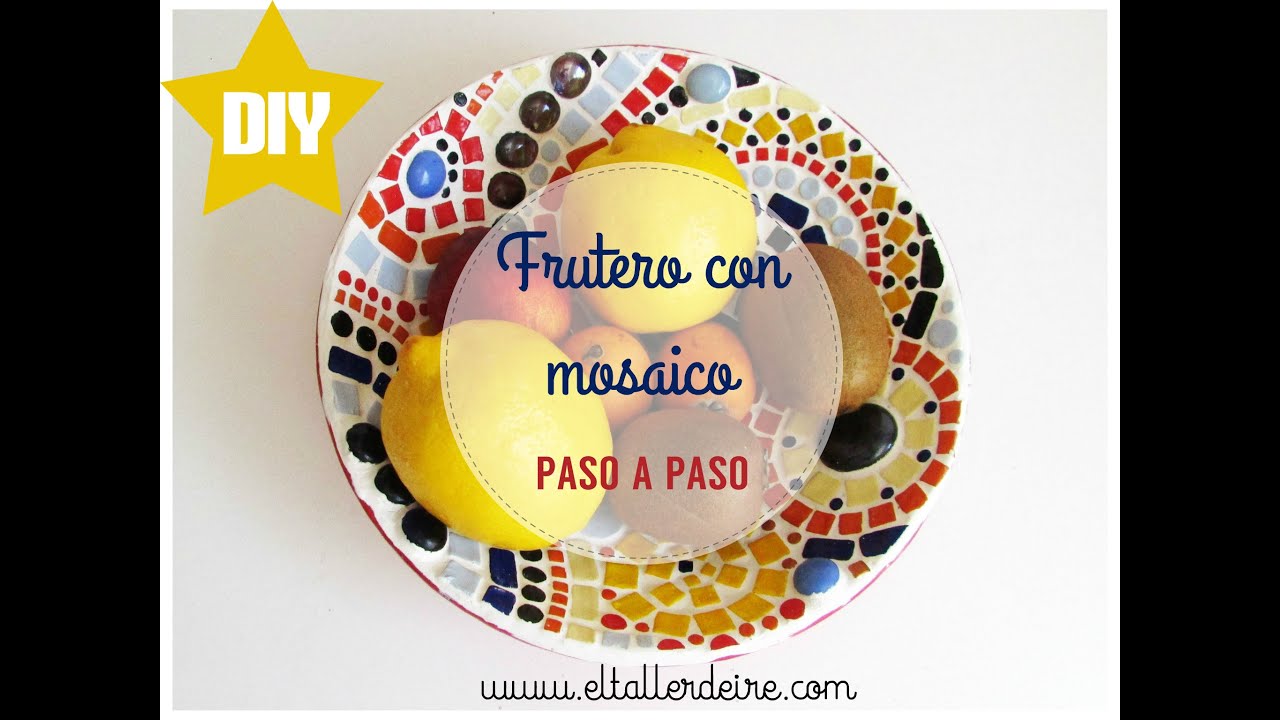 Cómo crear un frutero con mosaico reutilizando cuencos