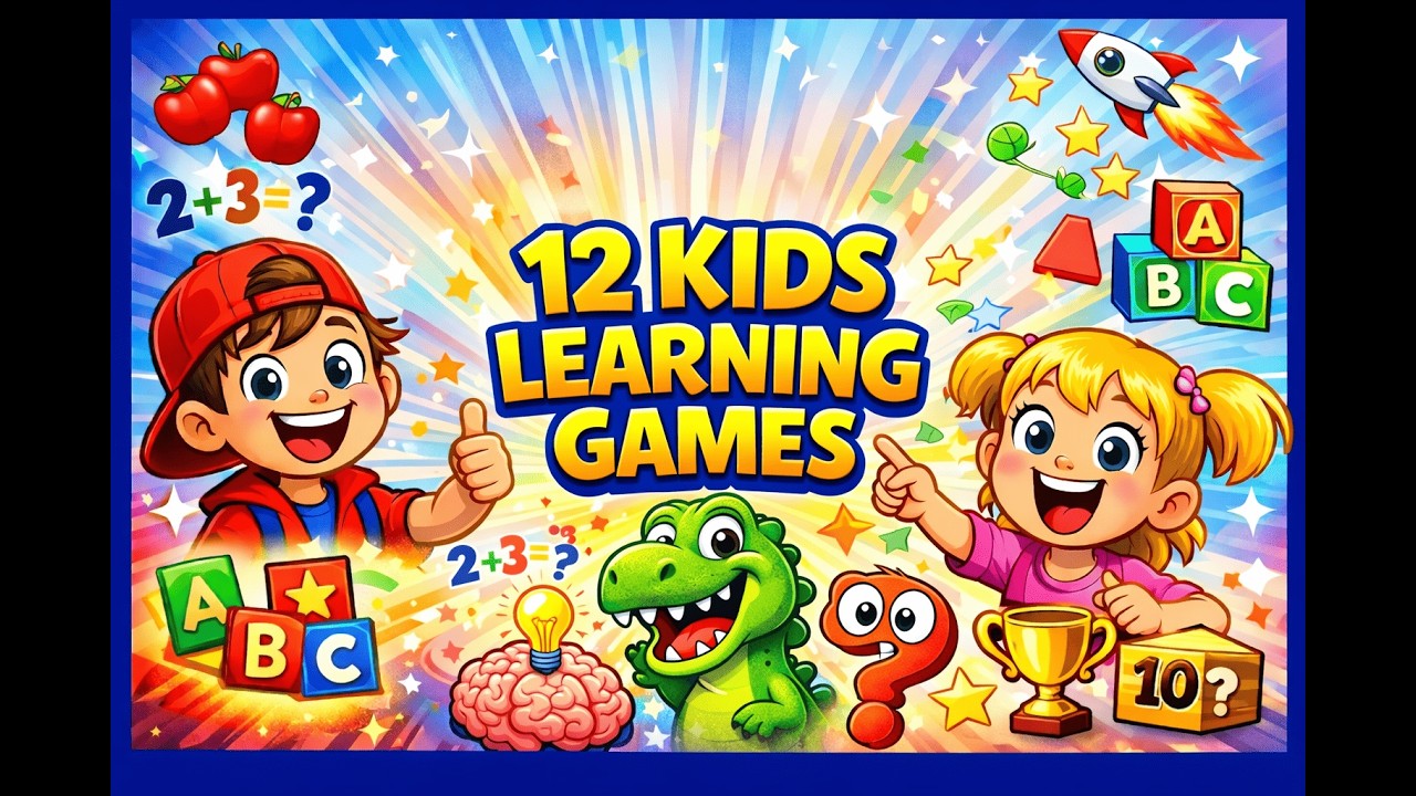 Kids LOVE This! ❤️ 12 Learning Games That Make You Smarter