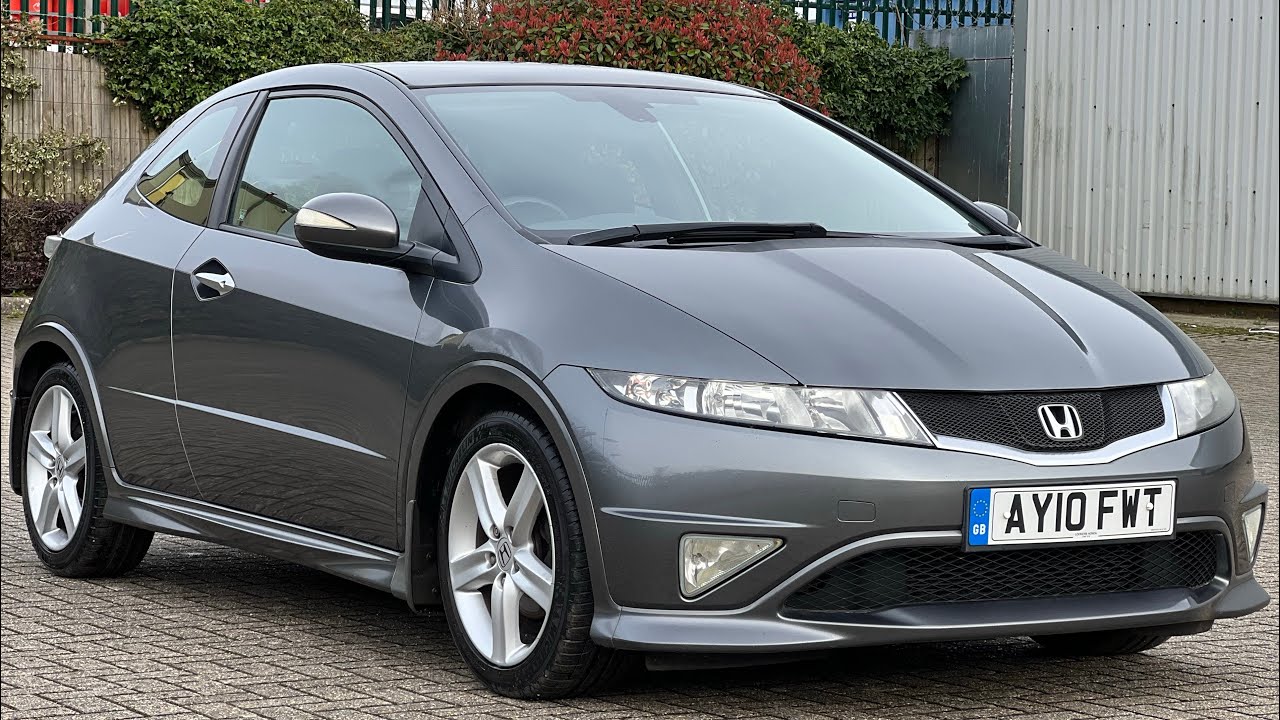 2010 Honda Civic 1.8 i-VTEC Type S GT 3dr 87500 miles Petrol Manual Grey ULEZ