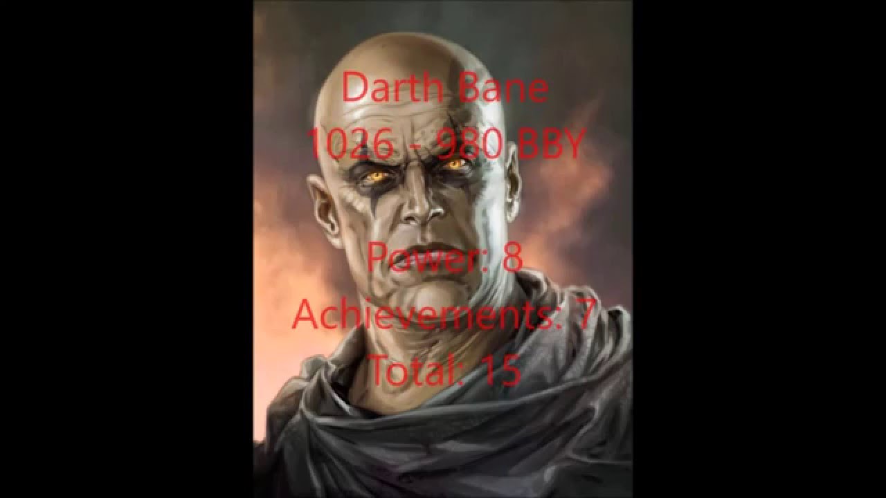 Top 50 Greatest Sith Lords: 12,000 BBY - 200 ABY