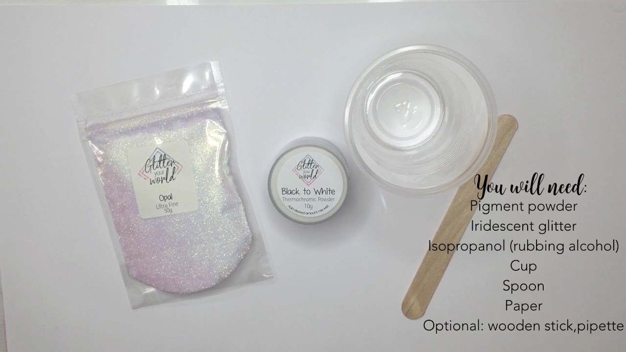 How To Mix Pigments with Glitter (thermochromic)