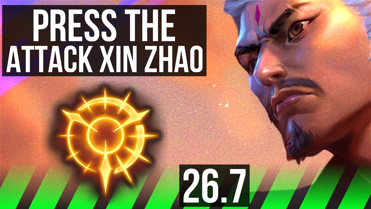 XIN ZHAO vs RENGAR (JGL) | Press The Attack | NA Master | 26.7
