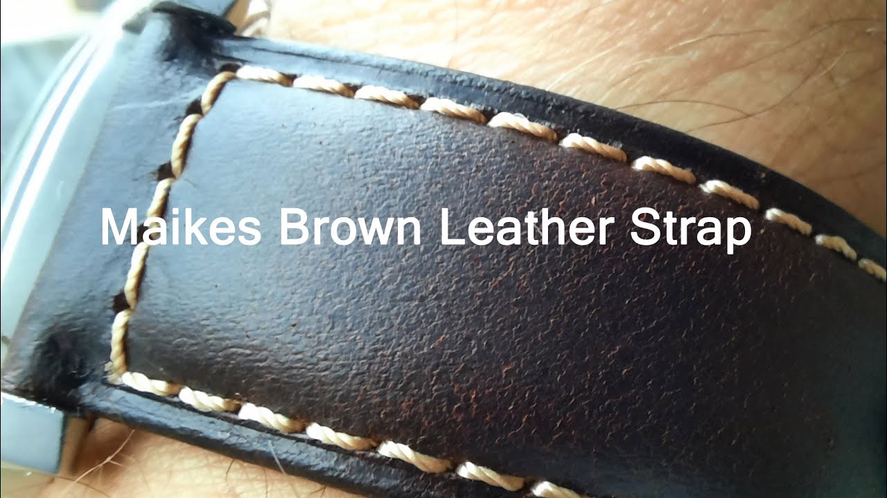 Maikes Brown Leather Watch Strap