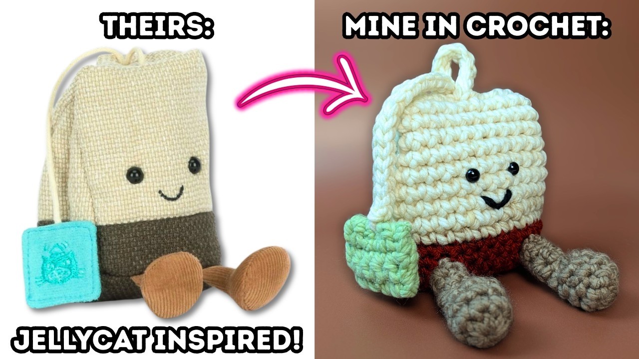 Crochet Jellycat Tea Bag Tutorial | Recreating a Jellycat in ✨ CROCHET ✨ | How to Crochet a Jellycat