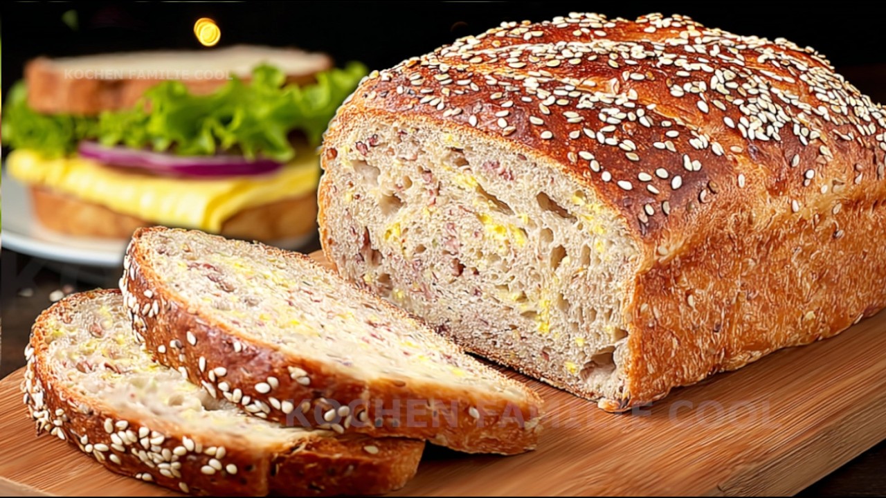 Fast Cottage Cheese BREAD LOAF! Slices Like Real Bread — No Flour