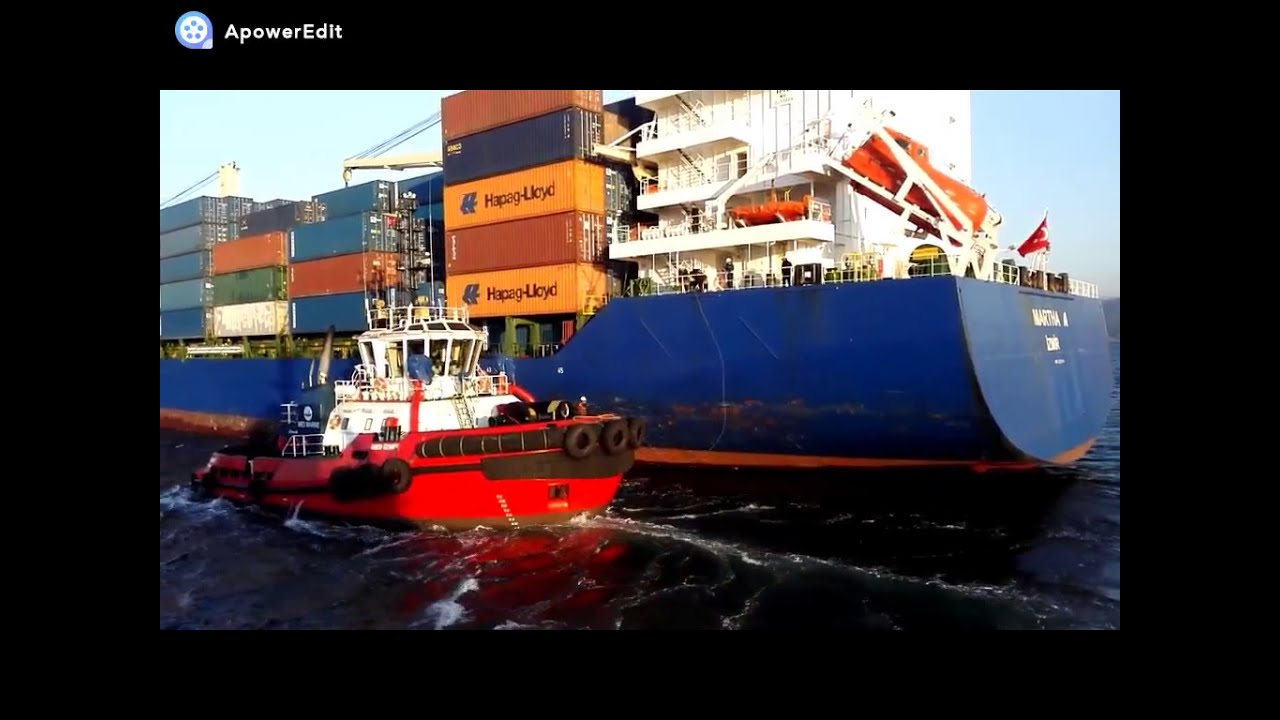 AMAZING !!! ASD TUG BOAT MANEUVERING .BOW TO BOW-   ASD ROMORKOR MANEVRASI.