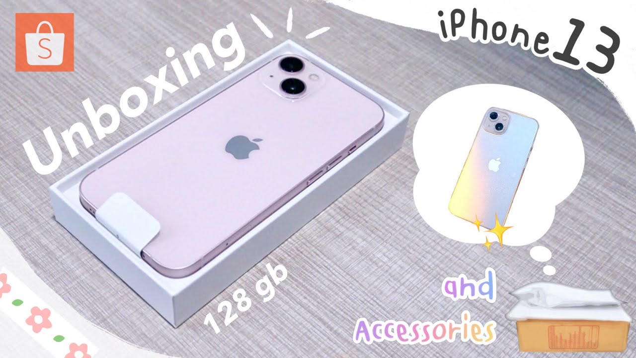 Unboxing iPhone & Accessories 📱✨ ไอโฟนเครื่องแรกในชีวิต💕 | ติดฟิล์ม ใส่เคส น่ารักมากกก🌸