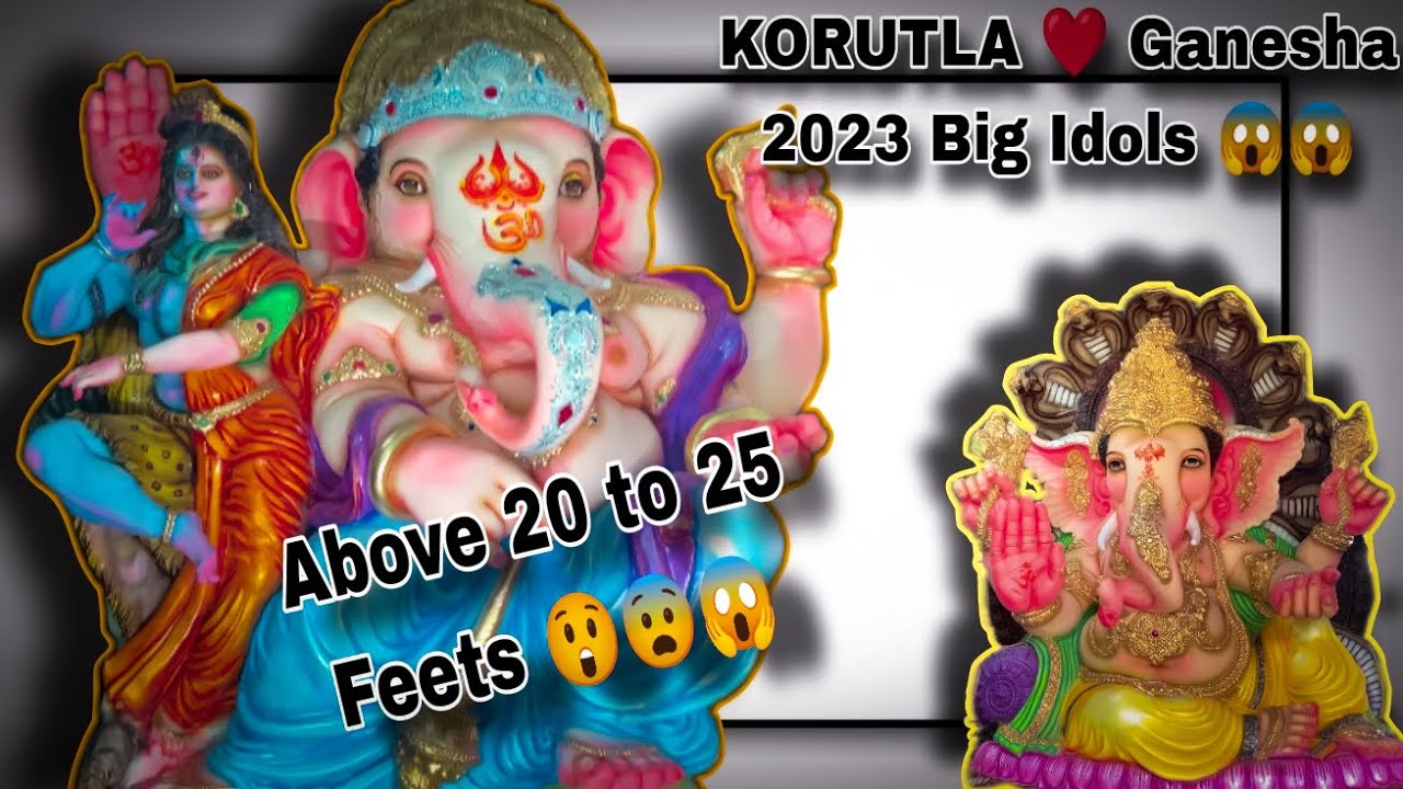 Ramadasu kala arts Korutla2023 Ganesha❤️/Huge big 😱😱 Above 20 Feet’s😳😱| Aavlogs #ganesh#korutla