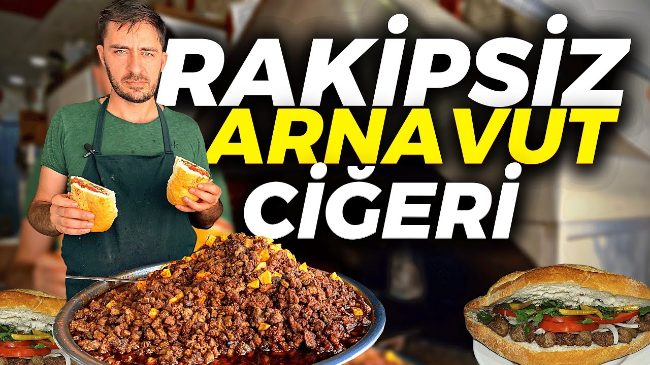 Любители шашлыка из печени в восторге! Легендарные уличные вкусы! Албанская печень в хлебе!