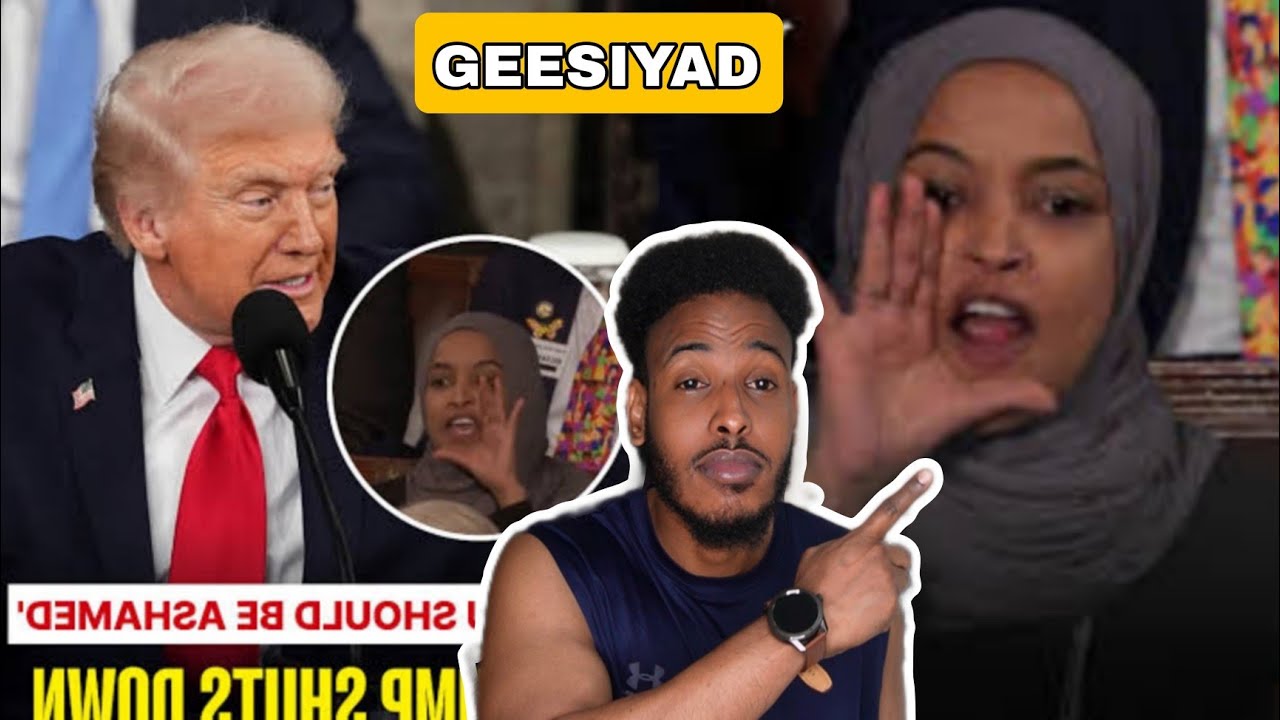 Cajiib Daawo Ilhaan Omar iyo Mw Trump oo isku Gacan Qaday Ilhaan Waa Geesiyad Somaliyeed...