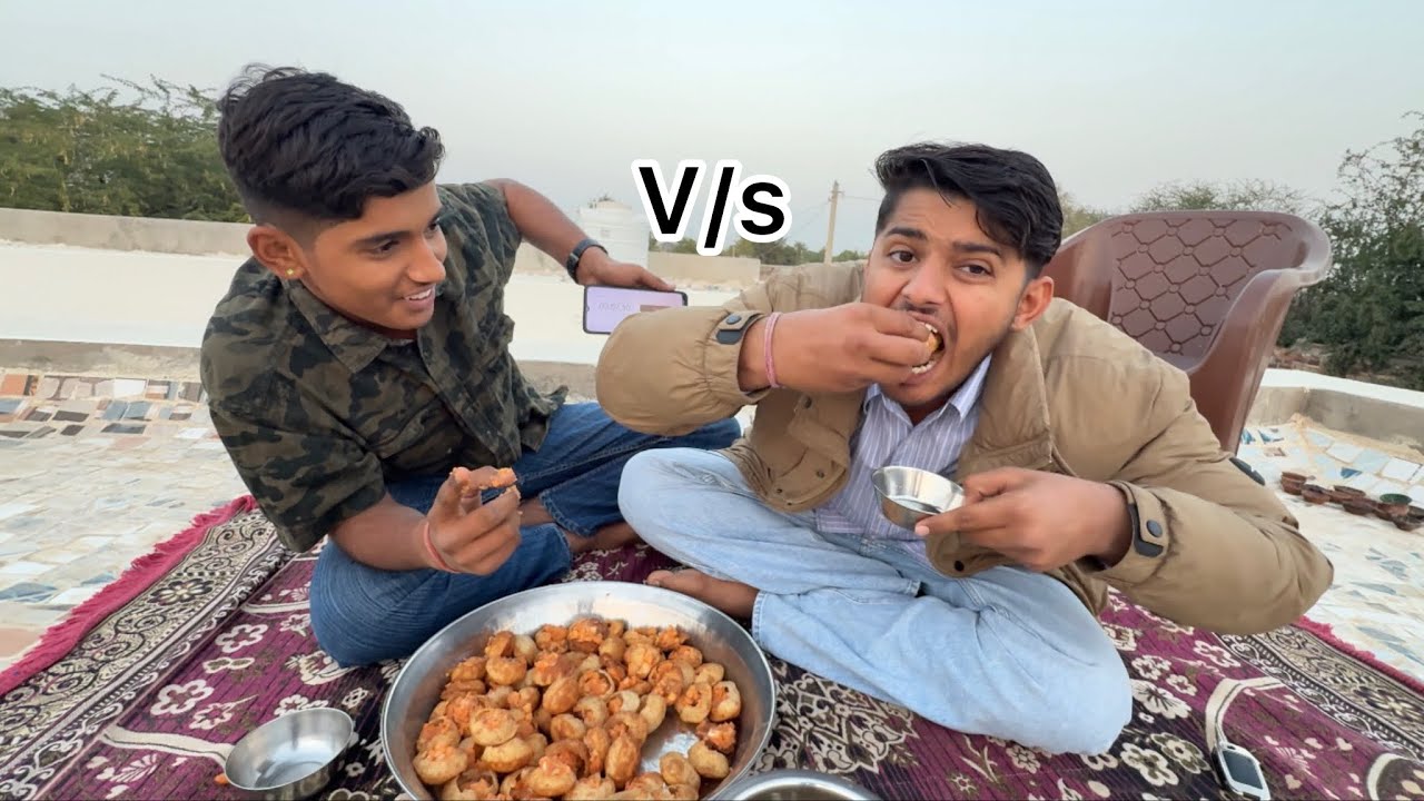 Pani puri challenge 😱 कौन जीतेगा❓!! Day 111