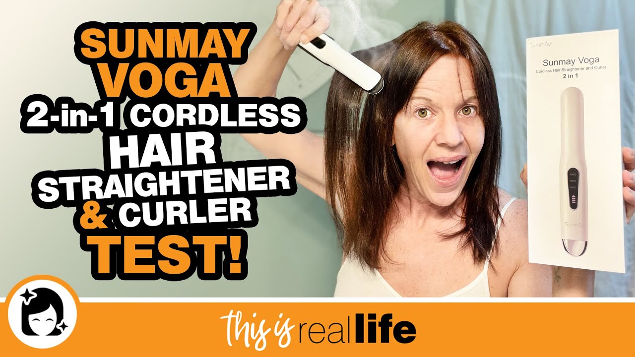 Sunmay Voga 2-in-1 Cordless Hair Straightener & Curler Test - THIS IS REAL LIFE