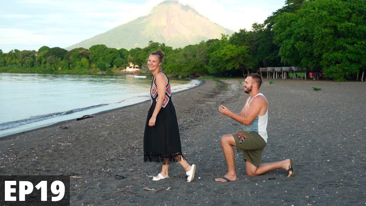 Proposal during wild camping in Nicaragua