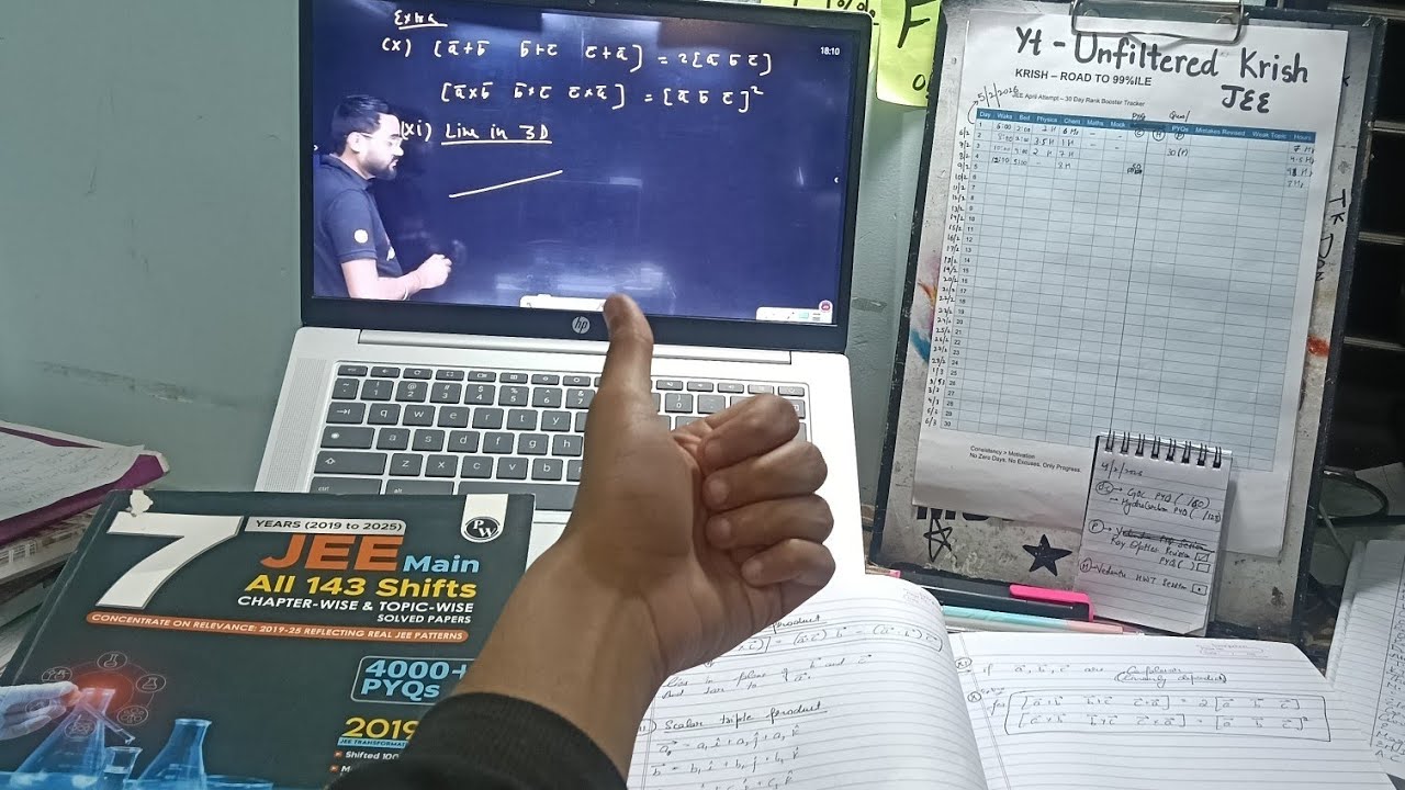 Day 11/60 for JEE 2026 🚀  | April Attempt Comeback Challenge | 99%ile Mission
