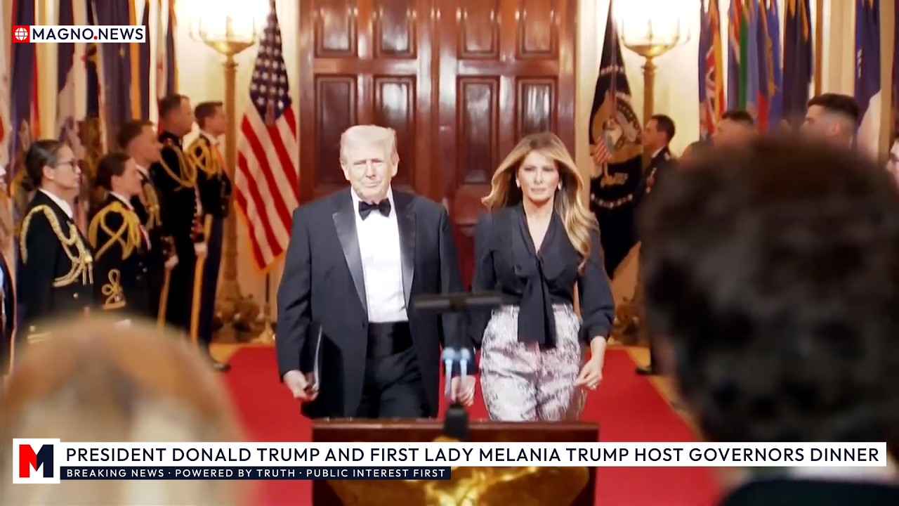 🇺🇸 President Donald Trump and First Lady Melania hosts Governors Dinner at The White House