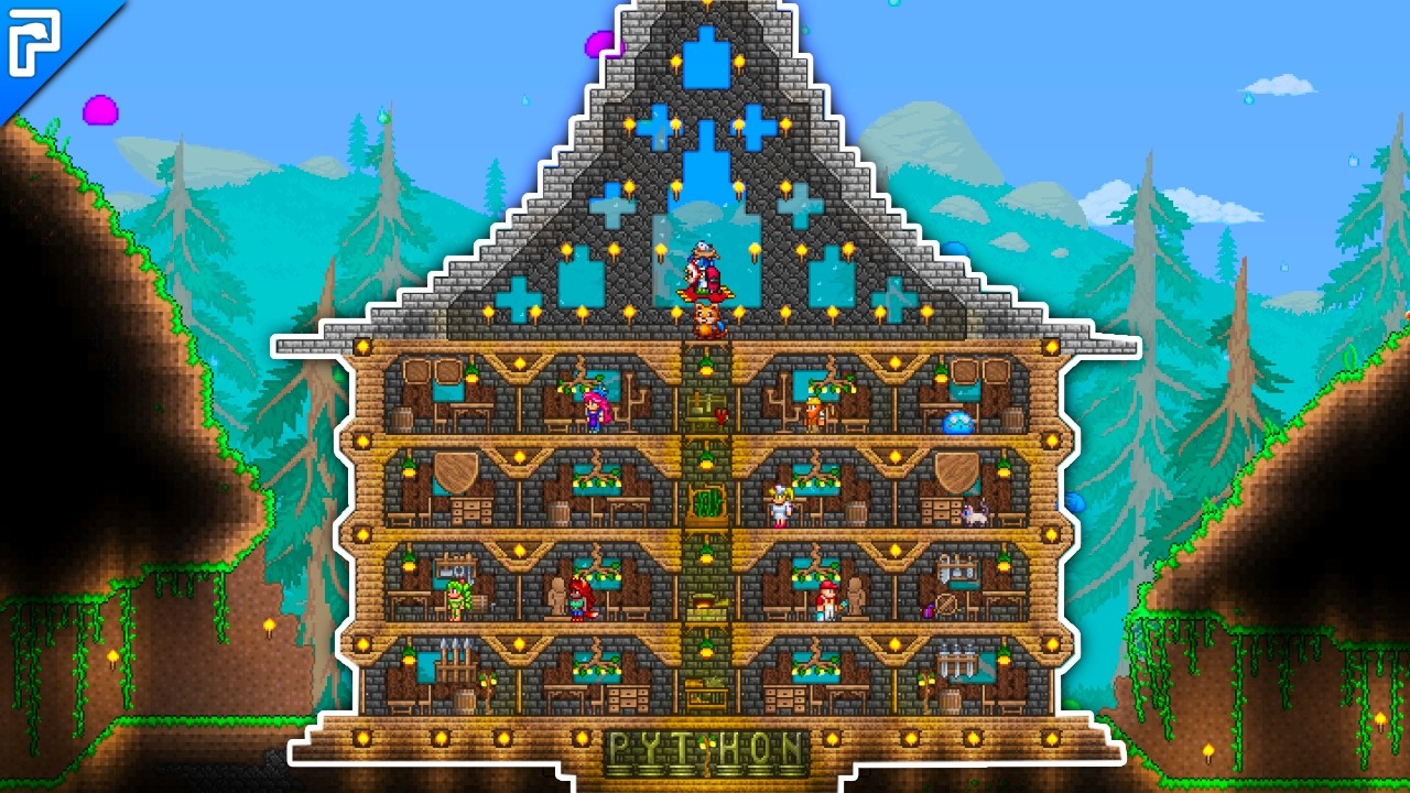 I built my BEST Terraria NPC hotel yet! | Let’s Play Terraria 1.4.5 (Episode 7)