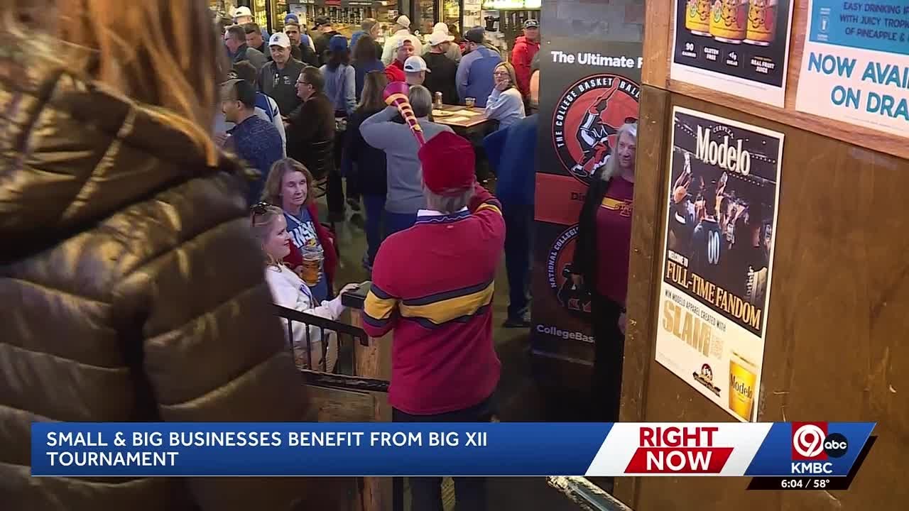 Big 12 Tournament draws thousands of fans to downtown Kansas City