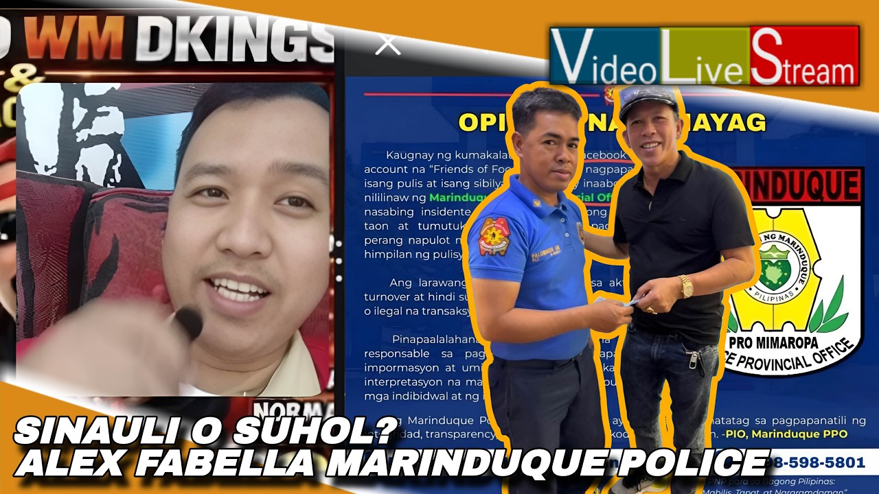 SAGOT NG MARINDUQUE POLICE SA LARAWANG DI UMANO, PANUNUHOL NI ALEX FABELLA SA PULIS