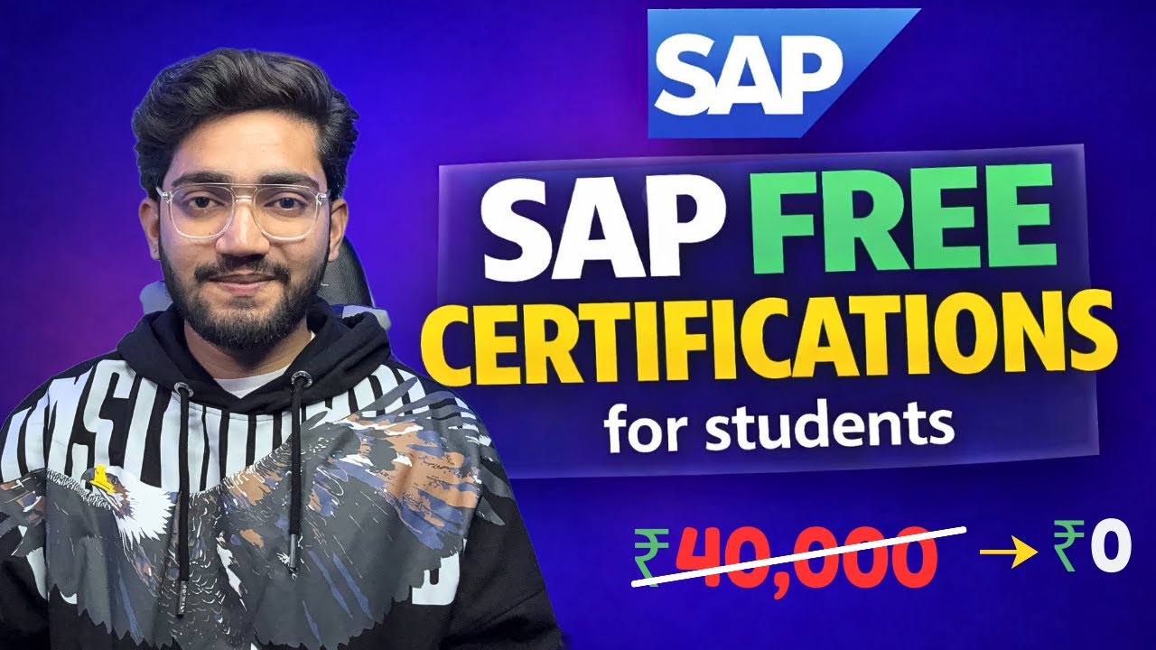 SAP FREE Certification 2026 | Official SAP Certificate Without Paying ₹1