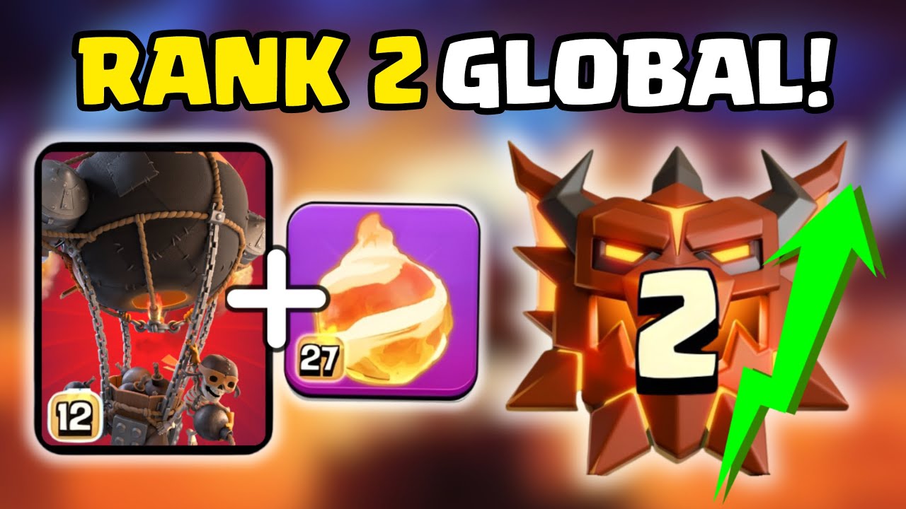Number 2 In The World With Fireball Rocketloons After Balance Changes! (Clash of Clans)