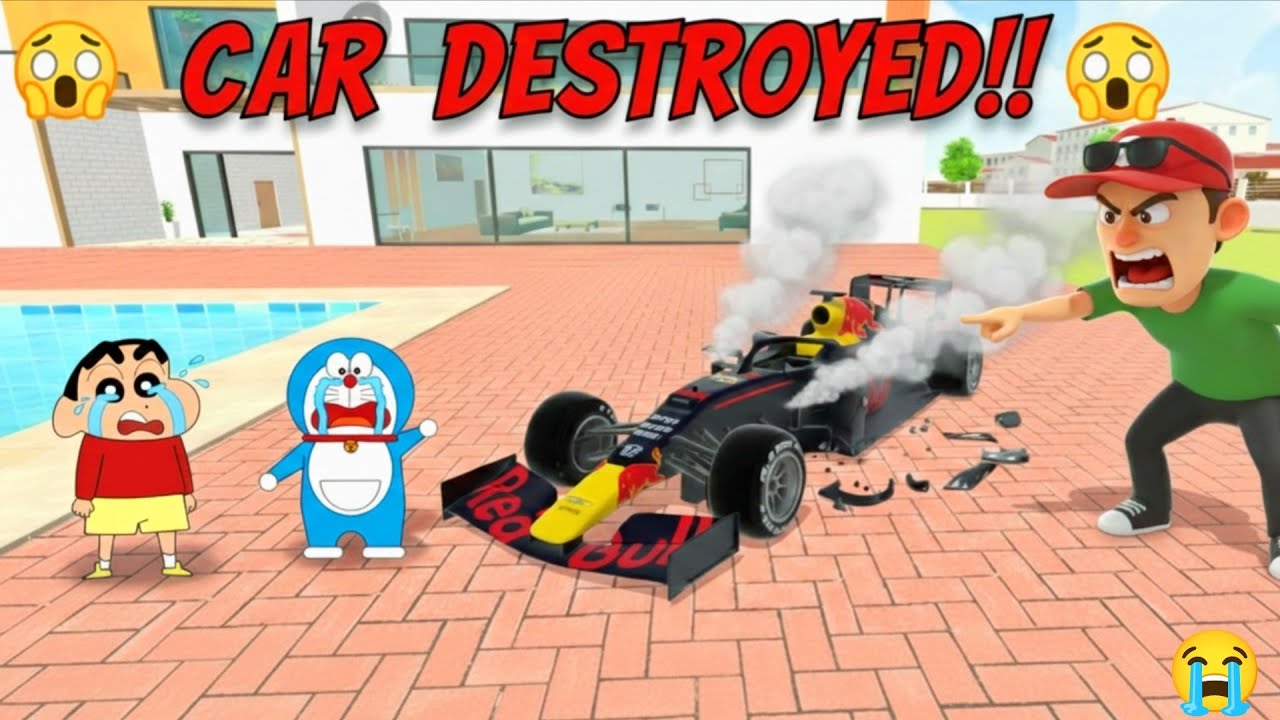 🤯 Shinchan Aur Doremon Ne Meri Racing Car Thod De 😭 | indian theft auto simulator 