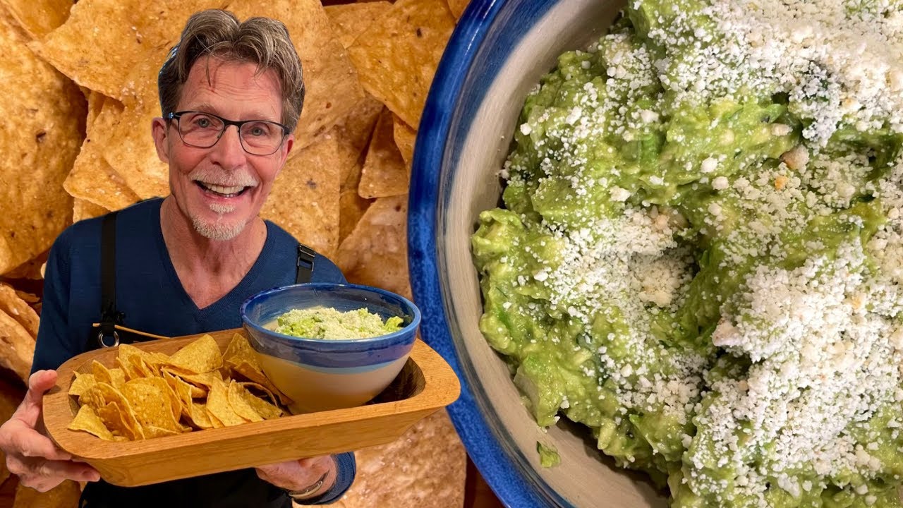 Tangy, Simple Guacamole Verde with Tomatillo Salsa